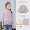Camiseta de Manga Larga para Niña Jellybaby 2026 Otoño Nuevo Estilo Estilo Francés Niños Grandes Ropa de Otoño Niña Pequeña 8 Ropa de Bebé