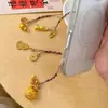 Item cultural e criativo moderno estilo chinês tradicional: Pixiu banhado a ouro, bolsa da sorte, cabaça, alça de celular, chaveiro de bolsa, alça pendente fofa