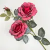 Rosa Simulação Rosa Crepe Único Tanabata Decoração de Casa Casamento Flores de Seda Adereços Flor Artificial Rosa Atacado