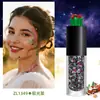 Carnaval Navideño Transfronterizo Gel de Lentejuelas Decoración de Dibujos Animados Escamas de Brillo de Colores Gel para Maquillaje Corporal y Facial Maquillaje en Gel