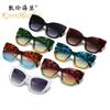 Novos óculos de sol da moda com armação de olho de gato, combinando com a cor 5649, óculos de sol femininos Street Shot, personalizados e modernos