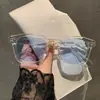 Óculos de Moda Masculina Tendência Personalidade Estilo Influenciador Óculos de Sol Quadrados Retrô Versão Coreana Óculos de Sol Versáteis para Afinar o Rosto Feminino