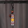 Cadena para Teléfono Móvil de Sándalo, Colgante de Varias Piezas, Osito, Caqui, Campana de la Buena Suerte, Accesorios para Llavero