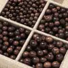 Cuentas Redondas de Palosanto Negro Natural sin Teñir con Agujero Recto Hechas a Mano para Pulsera DIY Cuentas Espaciadoras Materiales para Accesorios de Joyería