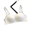 Ropa Interior Japonesa Sin Costuras para Mujer Pecho Pequeño Recoge Muestra Grande Una Pieza Soporte Lateral Anti-Caída Sin Varillas Sujetador para Niña