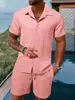 Traje de camisa casual de manga corta para hombre para verano, Amazon AliExpress transfronterizo Europa y Estados Unidos