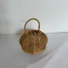 Lámpara de Exterior Tejida de Mimbre Imitación Coreana, Pantalla para Lámpara de Exterior Alimentada por Energía Solar, Lámpara para Patio, B&B, Jardín