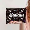 Bolsa de Cosméticos com Zíper Estampada Mais Vendida da Amazon Bolsa de Higiene Pessoal Feminina de Mão Estojo Simples e Moderno de Lona Bolsa de Armazenamento