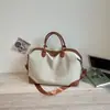 Bolsa Feminina Curta para Viagem Lona de Grande Capacidade Bolsa de Mão Bolsa de Armazenamento para Bagagem Bolsa de Hospital para Mamãe Bolsa de Ginástica