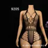 Lencería Sexy para Mujer, Body Transparente de una Pieza con Abertura en la Entrepierna y Tirantes, Estampado Sexy, Juego de Tentación con Medias Negras para Mujer
