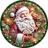 Venda quente transfronteiriça ornamentos acrílicos planos para pendurar série de Natal redondos 3D decoração de casa