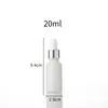 Frasco de vidro fosco para óleo essencial 5-100ml frasco cosmético vazio frasco secundário para líquido de essência de ácido hialurônico frasco para cuidados com a pele