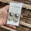 Pendientes de Pieza Bordada Vintage Bordados a Mano de Estilo Étnico de Moda, Colgantes de Oreja Pequeños Cortos con Borlas, Joyería de Plata Miao de Yunnan para Mujeres