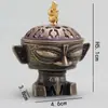 Fogão Boshan Retrô, Queimador de Incenso de Ponta de Dedo Dragão e Fênix, Queimador de Incenso Criativo Torre de Incenso, Queimador de Incenso Auspicioso, Ornamentos Zen para Casa