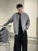 Nuevo Suéter Cardigan Chaqueta Casual de Punto de Color Puro Redondo para Hombre y Mujer, Tendencia Versátil Retro Otoño e Invierno 2025