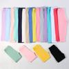 Leggings para Meninas Transfronteiriças Infantil Algodão Casual Cor Sólida Elásticas Calças de Bebê Primavera e Outono Calças Infantis