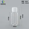 50 ml 100 ml Botella de reactivo PET plástico boca ancha boca pequeña botella boca ancha botella de reactivo transparente botella de muestreo