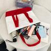 Bolsa de lona transfronteriza, bolsa de lona, bolsa de estudiante, bolsa de compras, bolso de hombro, nuevo bolso de mano, regalo, bolsa de mano de gran capacidad