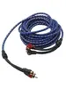 Audio para Coche Amplificador de Coche Modificado Cable para Subwoofer 5m Cables de Señal de Audio RCA
