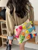 Bolsa de Mano Tejida a Mano con Peces Original y Linda para Mujer, Bolso de Hombro de Gran Capacidad, Bolso Estilo Vacaciones para Mujer