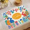 Nuevo mantel individual de Pascua transfronterizo decoración de fiesta navideña mantel de mesa aislado mantel individual occidental una generación de cabello