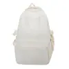 Mochila Minimalista Estilo Japonés para Niña, Bolso Escolar de Color Sólido para Estudiante, Mochila Casual Versátil de Moda Coreana, Estilo Campus
