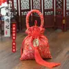 Fornecedor da Fábrica Tecidos Criativos de Seda e Cetim Sacos de Tecido para Doces de Casamento Estilo Chinês Caixas de Doces de Casamento Bolsa de Ombro Presente de Casamento Sacos de Doces de Casamento