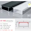 Lámpara lineal LED ranura de aluminio lámpara lineal lineal lámpara lineal empotrada perfil U de aleación de aluminio lámpara lineal de montaje abierto con ranura para tarjeta de aluminio