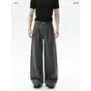 Pantalones Casuales Versátiles de Color Sólido Retro Estilo Calle Americano 2026, Pantalones Holgados de Pierna Ancha de Moda, Estilo Old Money