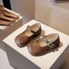 Zapatos de Cuero para Niñas Zapatos Individuales de Primavera y Otoño Zapatos de Princesa para Niños Suela Suave Tesoro para Mujeres Zapatos para Niños Zapatos de Frijoles Negros Zapatos para Niña Pequeña
