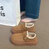 Mocasines de Invierno Zapatos Cálidos Slip-on Caña Baja Suela Gruesa 2026 Birken Zapatos de Algodón Botas de Nieve Estilo Nuevo Forro de Polar Moda