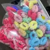 Anel de polegar colorido para crianças, corda de cabeça com cabeça de pio pequeno não machuca o cabelo da menina, anel de toalha, corda de cabeça durável
