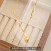 2026 Nuevo Collar de Acero de Titanio para Mujer, Cadena Larga de Suéter de Moda de Nicho de Lujo Ligero de Gama Alta para Otoño e Invierno, Joyería de Acero Inoxidable