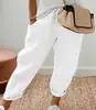 Pantalones de Algodón para Mujer 2024 Europeos y Americanos Transfronterizos Estación Independiente de Amazon Bolsillo Elástico Cordón Pantalones Casuales Pantalones de Mujer