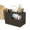 Portalápices de papelería multifuncional simple de alta gama para estudiantes, adecuado para escritorio de oficina, caja de almacenamiento de estilo minimalista