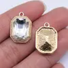 Múltiples Formas y Especificaciones Pendientes de Diamantes Kc Oro Accesorios Colgantes Gota Ovalado Cuadrado Accesorios Colgantes de Diamante