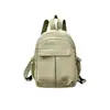 2026 Nova Mochila de Comércio Exterior Feminina Simples com Múltiplos Compartimentos Leve Impermeável Casual para Viagem e Trajeto Bolsa de Peito Mochila