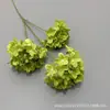 Flores Artificiais de Hortênsia para Casamentos, Atacado Transfronteiriço Amazon Arranjos de Flores de Hortênsia Pequena de Três Cabeças, Decoração de Casa Flores Falsas