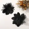 Estilo Coreano Dulce Sencillo Malla de Gasa Flor DIY Hecho a Mano Versátil Pin de Flor Pin de Tiburón Accesorios para Zapatos Sombrero Ropa