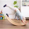 Columpio Educativo Sensorial para Niños Juego Deportivo Tabla de Equilibrio de Madera Práctica de Yoga Tabla Plegable Juguete