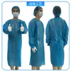 Ropa de Aislamiento Desechable de Polipropileno y Polietileno Tela No Tejida Impermeable Antipolvo Resistente al Desgaste Engrosada Ropa Protectora para Trabajo Experimental de una Sola Pieza en stock