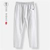 Pantalones cortos de lino de verano para hombre, pantalones casuales rectos y sueltos para hombre, pantalones cortos finos y cortos, pantalones juveniles de moda.