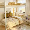Novo Modelo 2025 Conjunto de Três Peças 100% Algodão para Estudantes Conjunto de Roupa de Cama Puro Algodão para Dormitório Estudantil