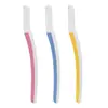 Cuchillo para depilar cejas hoja de acero inoxidable cuchillo para depilar cejas cuchillo para afeitar cejas cuchillo para depilar cejas cuchillo para depilar cejas de dos colores depilación de cejas desechable