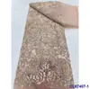 Vestido Moderno Francês Posicionamento de Lantejoulas Bordado Vestido de Casamento Tecido de Renda Lantejoulas de Noiva Tecido de Renda