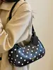 Bolso único de lunares estilo coreano para axila para mujer, nuevo bolso de hombro de nicho para el verano de 2026, bolso de mano retro francés, bolso tipo dumpling