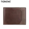 Billetera de Hombre Ultrafina con Parches de Moda, Estilo Corto Transfronterizo con Compartimento Grande para Billetes, Estuche Multifuncional con Cremallera Interior para Protección de Monedas