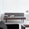 Sofá Moderno Minimalista de Madera Maciza para Casas de Huéspedes, Cafeterías, Recepciones Vintage, Apartamentos Pequeños, Salas de Estar y Cabinas de Comedor