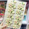 Pinza para el pelo de tela estilo coreano con flor de fresa para niños, pinza lateral para flequillo de bebé, pinza para el pelo que no deja marca
