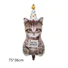 Nuevo lindo animal del bosque leopardo león elefante tema globo de película de aluminio suministros de decoración para fiesta de cumpleaños al por mayor